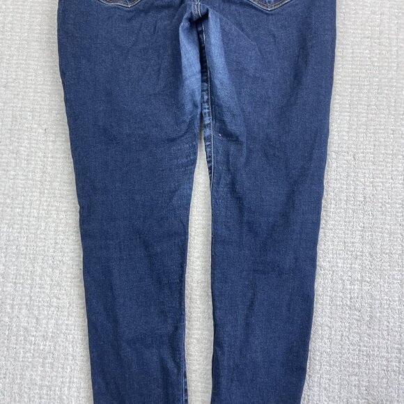 American Apparel Jeans Womens 32 Dark Blue Denim USA Made Skinny - Picture 14 of 16